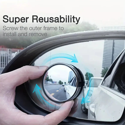 2 Inch Round Blind Spot Mirror | 🔥Pack of 2🔥 | FLAT 50% OFF SAVING